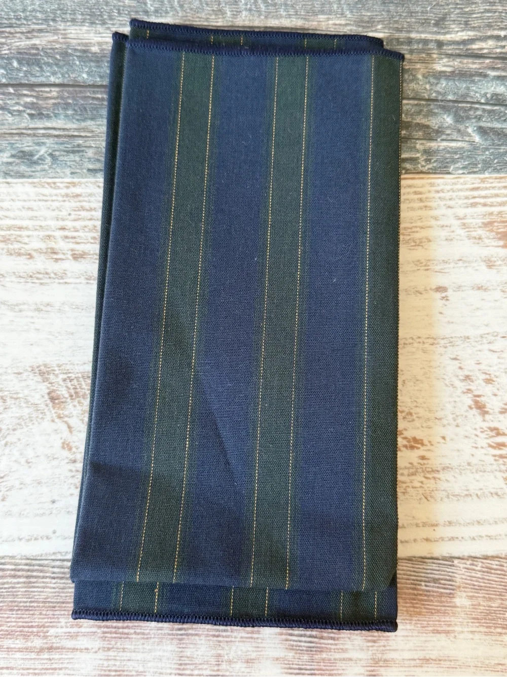 NEW Longaberger MEMBERSHIP STRIPE Napkins - Set of 2 FABRIC Napkins NOS 90s
